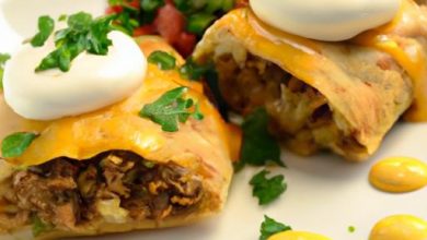 My Heavenly Recipes Beef And Cheese Chimichangas