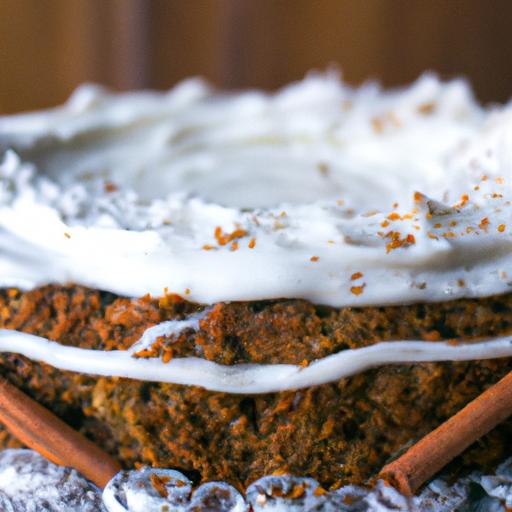 Indulge in the perfect carrot cake with heavenly cream cheese frosting.