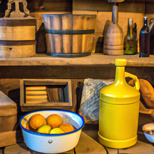 Explore the historical roots of cuisines through traditional kitchen utensils and ingredients.