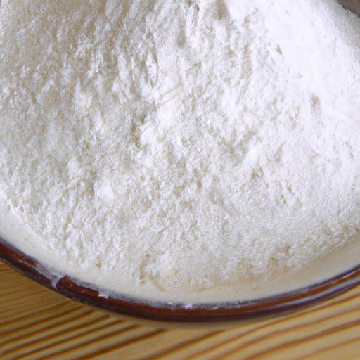White Lily flour in a bowl, known for its fine texture and delicate qualities.